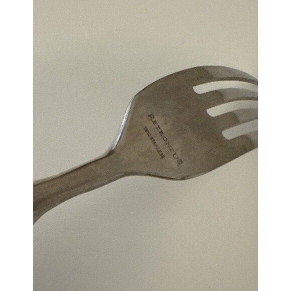 Retroneu Laurel Honeycomb Dinner Fork Stainless Flatware - Picture 3 of 5